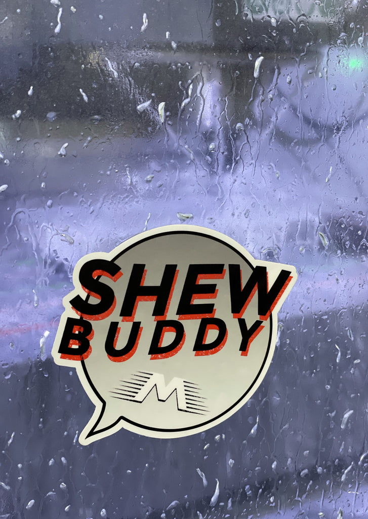 SHEW BUDDY Sticker 4"x3"-Motion Raceworks-Motion Raceworks